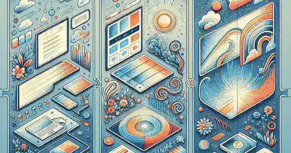 "Perbandingan aplikasi desain presentasi PowerPoint, Canva, dan Prezi dalam artikel 'Aplikasi Desain Presentasi: PowerPoint, Canva, dan Prezi - Mana yang Terbaik?' menunjukkan ilustrasi fitur dan keunggulan masing-masing aplikasi."