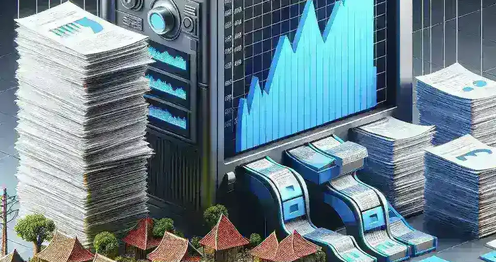 "Visualisasi data analisis machine learning dan supercomputing dalam memprediksi inflasi di Indonesia dengan grafik dan diagram interaktif."