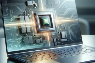 "Intel's new dedicated graphics processor designed for thin laptops, showcasing advanced performance capabilities and sleek design in a compact form factor."
