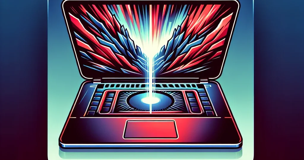 "Intel's new graphics processor designed for slim laptops, showcasing advanced technology and sleek design for enhanced gaming and multimedia experience."
