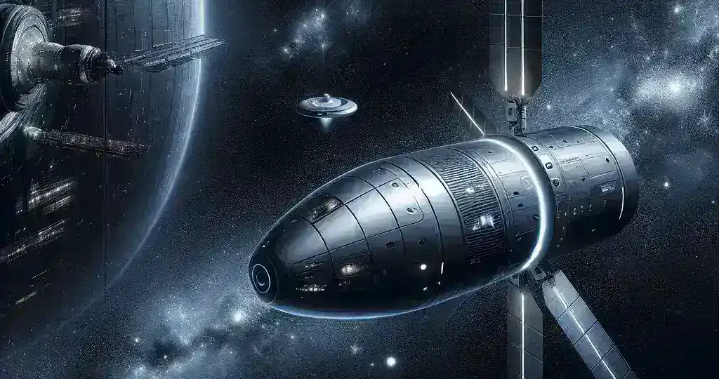 "SpaceX Dragon capsule performing autonomous docking test, showcasing advanced aerospace technology and innovation in space missions."