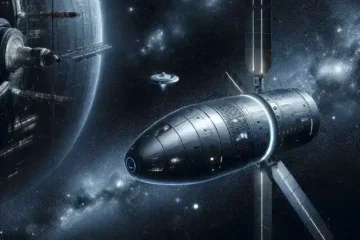 "SpaceX Dragon capsule performing autonomous docking test, showcasing advanced aerospace technology and innovation in space missions."