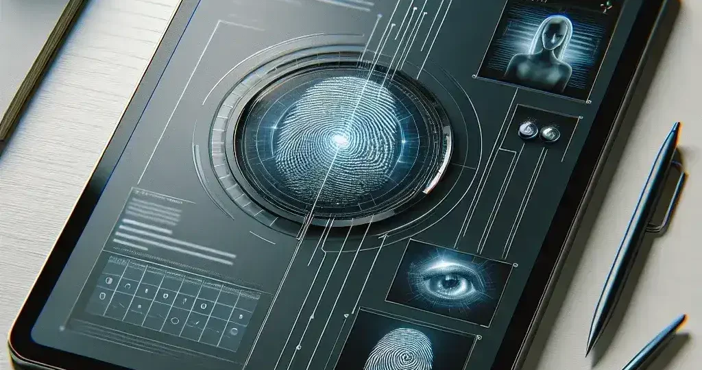 "Samsung Enterprise Tablet with Biometric Security Features, Showcasing Advanced Technology for Enhanced Data Protection"